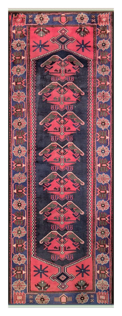 Persian Hamedan Village Rug - 3.10 x 1.10